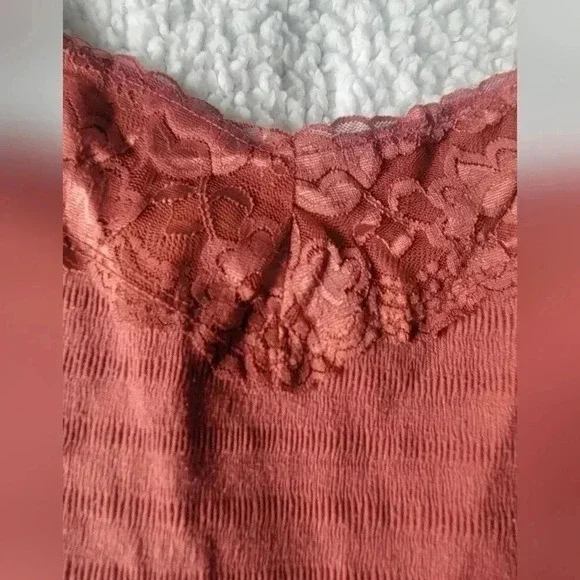 Maurices soft and stretchy burnt orange tank top, size small - Picture 2 of 5